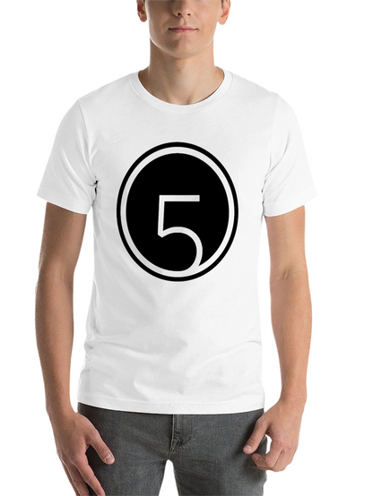 Number 5 Circle Graphic Tee - Stylish Menswear