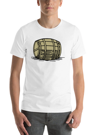 Barrel Graphic Tee - Black Cotton Casual Shirt