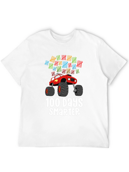 100 Days Smarter Monster Truck T-Shirt
