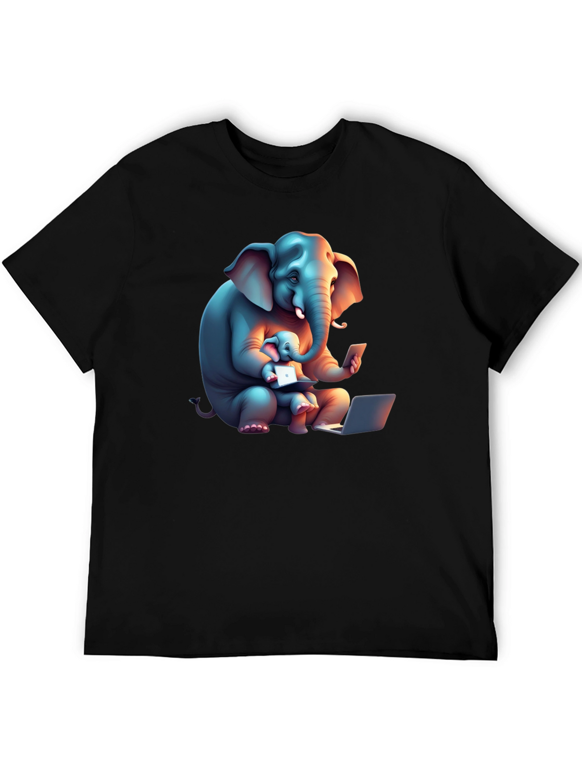 Elephant Family Tech T-Shirt