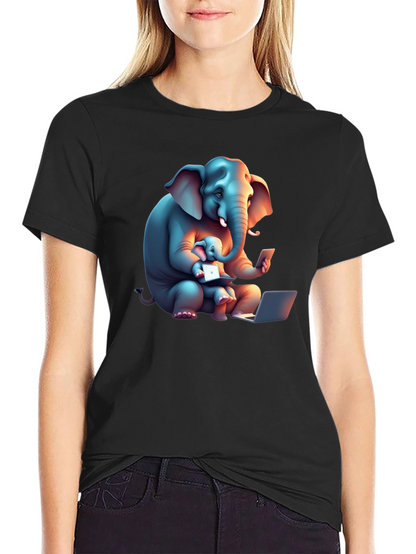 Elephant Family Tech T-Shirt