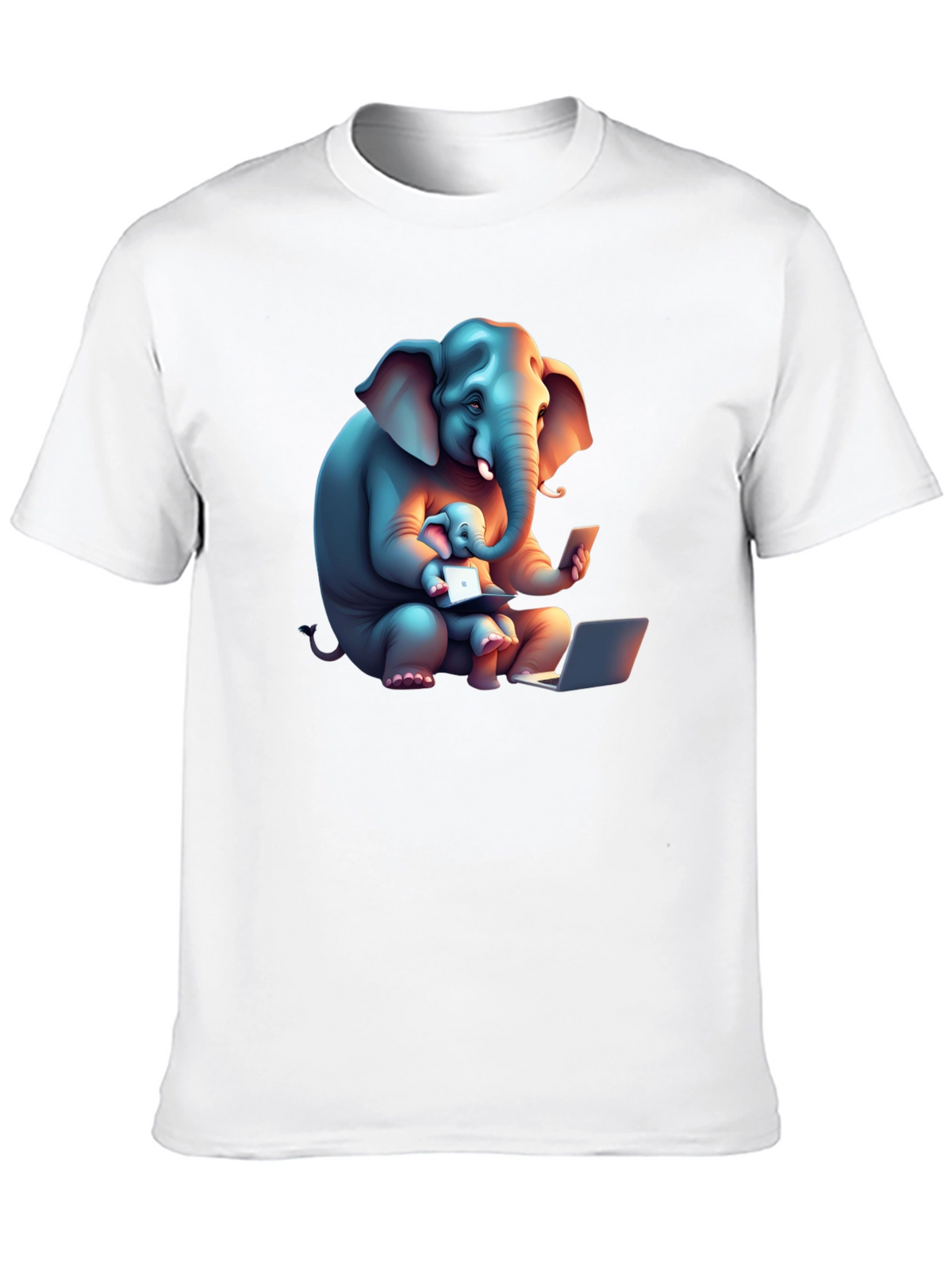 Elephant Family Tech T-Shirt