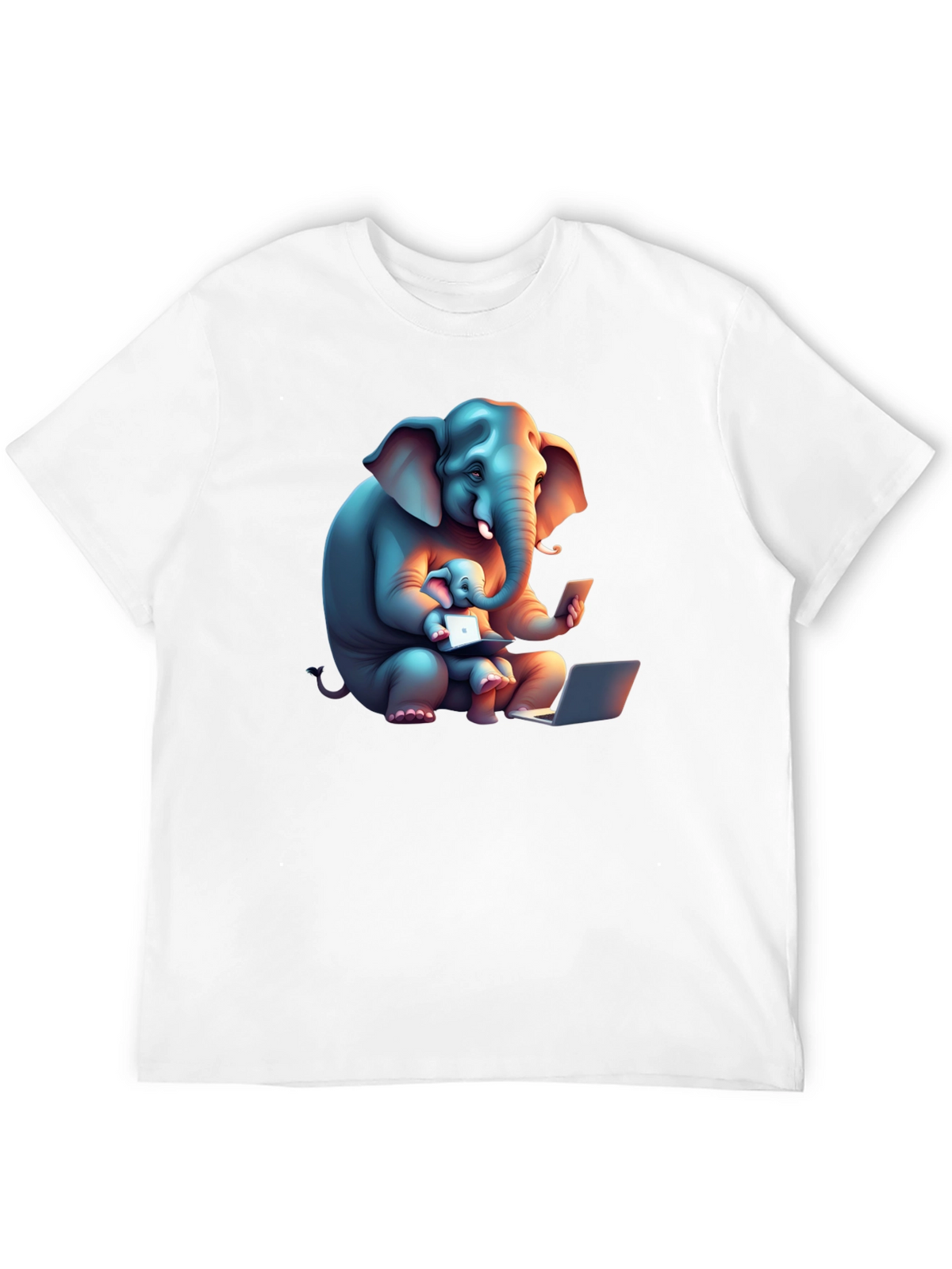 Elephant Family Tech T-Shirt