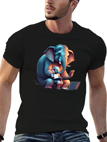 Elephant Family Tech T-Shirt