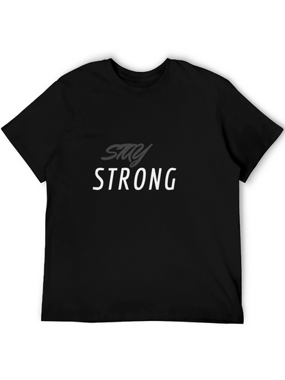 Stay Strong Graphic Tee - Mens Black T-Shirt