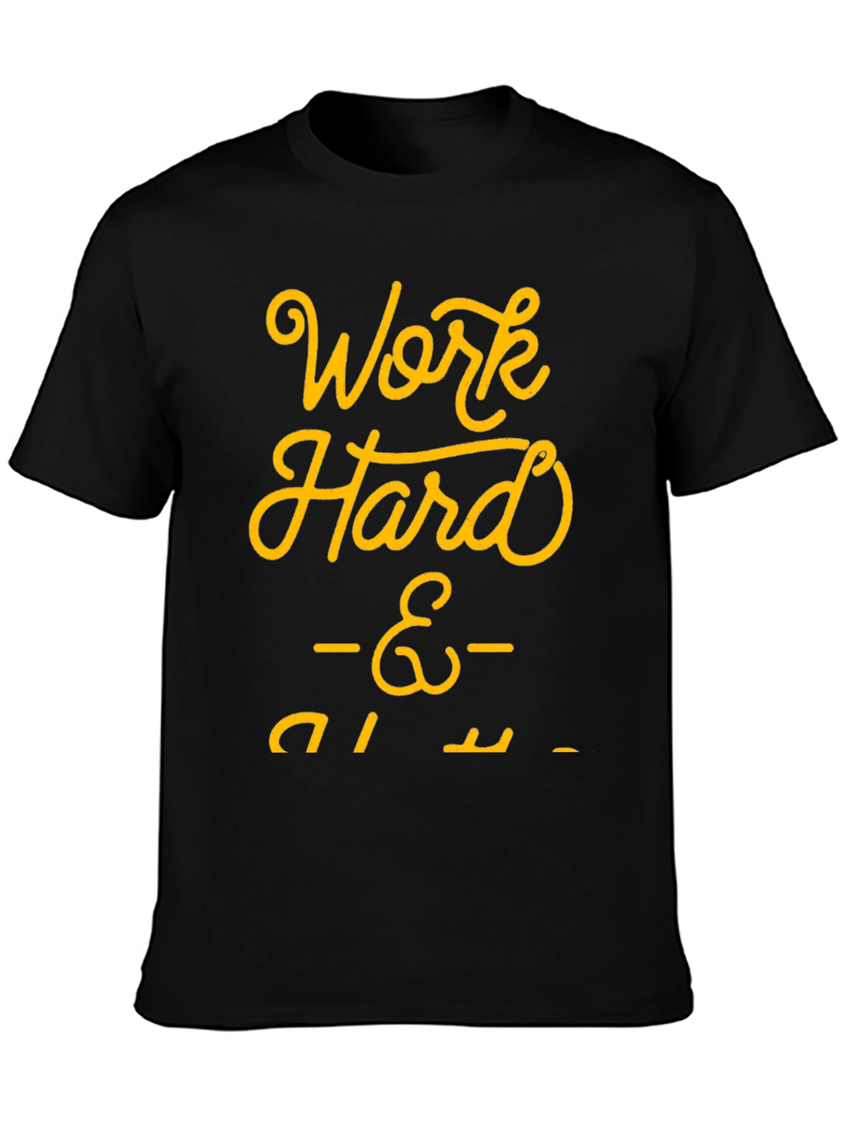 Work Hard Play Harder Black Graphic Tee