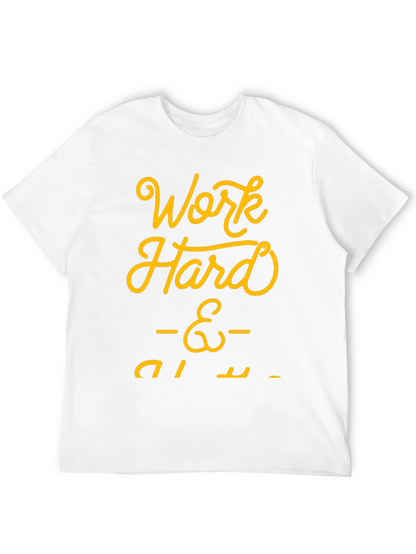 Work Hard Play Harder Black Graphic Tee