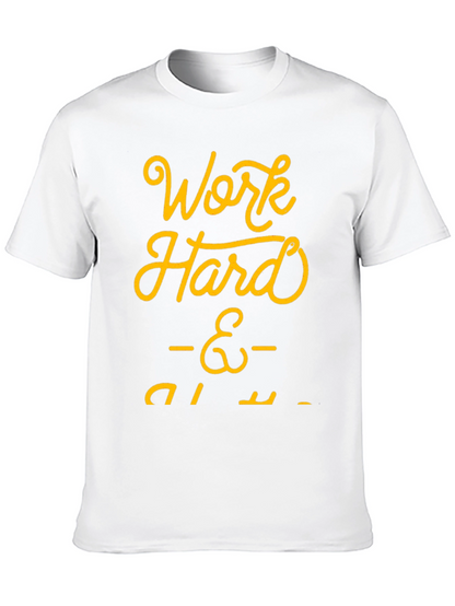 Work Hard Play Harder Black Graphic Tee