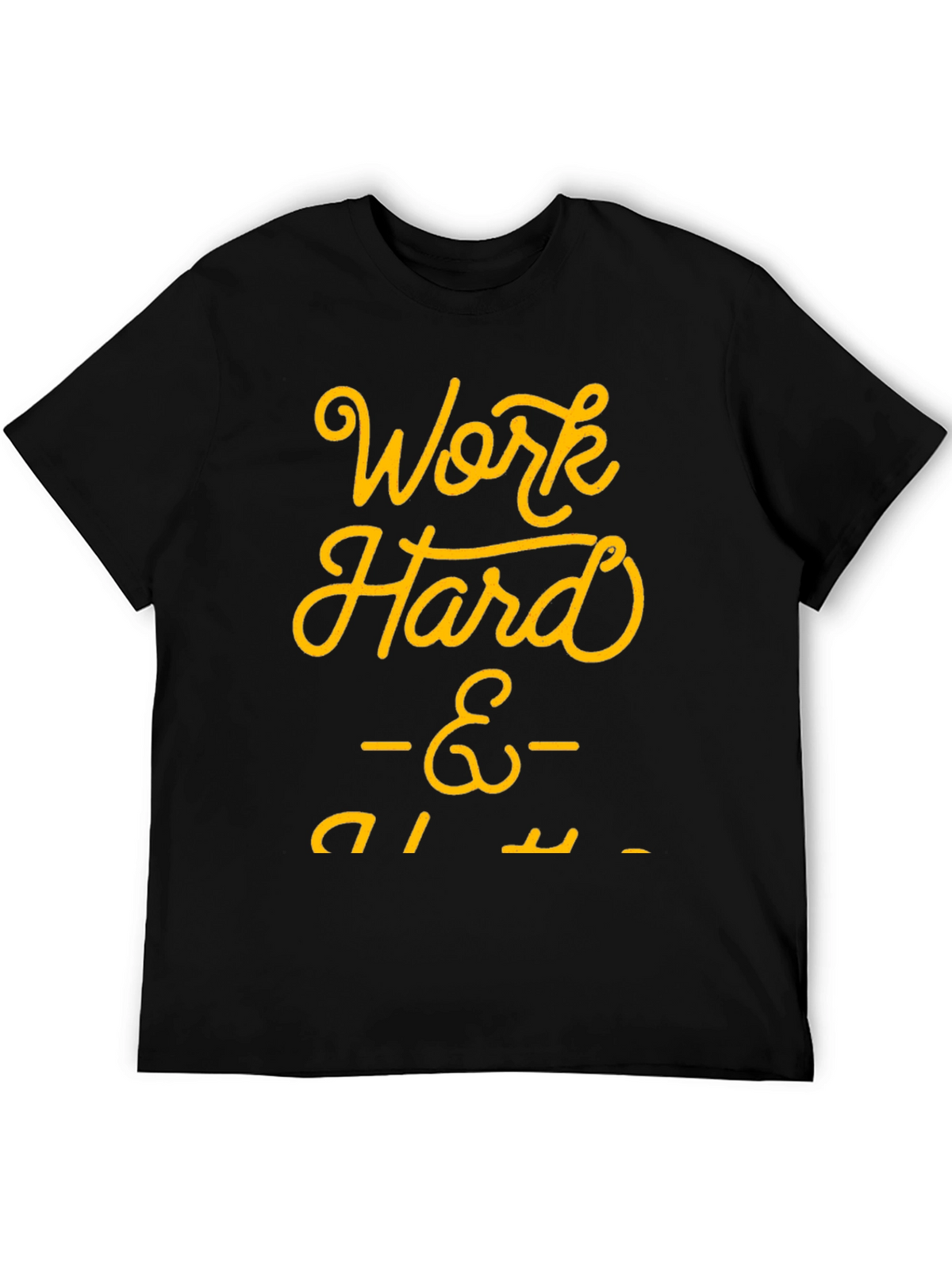 Work Hard Play Harder Black Graphic Tee