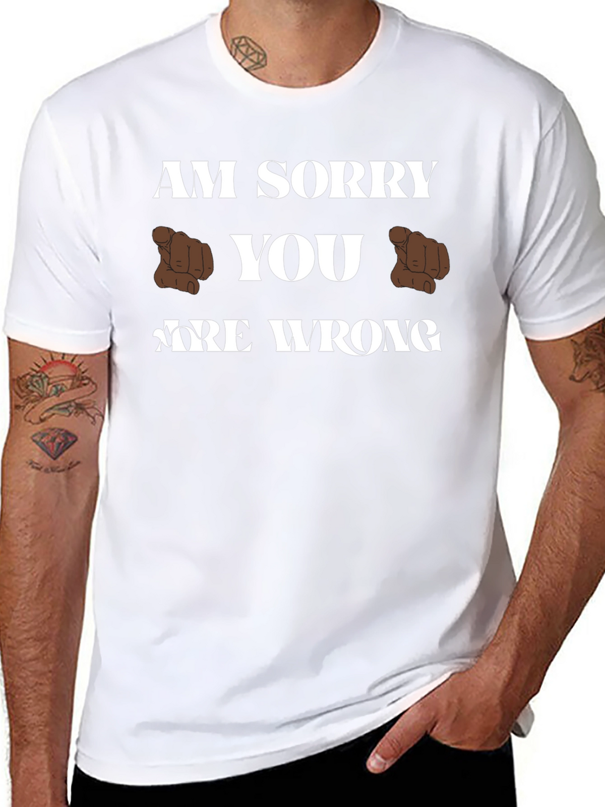 Am Sorry You Are Wrong Funny Graphic T-Shirt