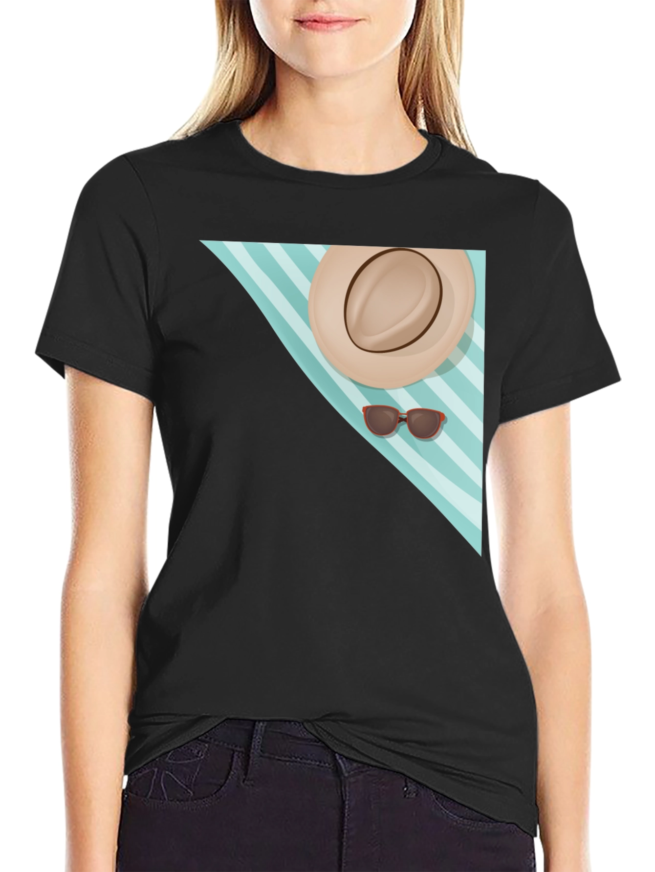 Beach Day Graphic Tee - Black