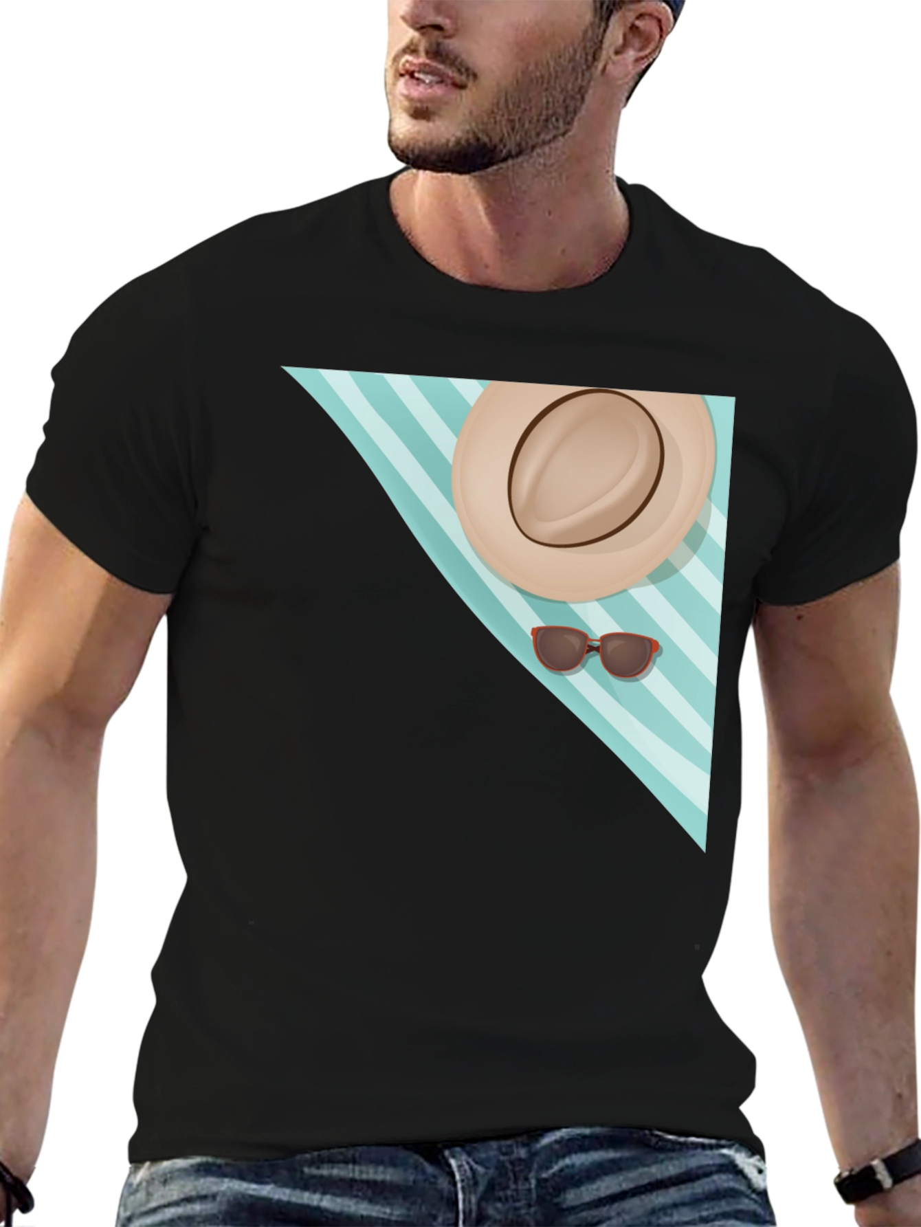 Beach Day Graphic Tee - Black