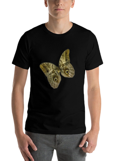 Butterfly Graphic Print Black T-Shirt