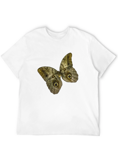 Butterfly Graphic Print Black T-Shirt