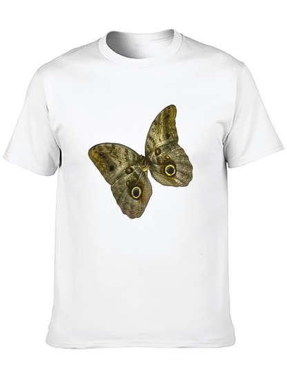 Butterfly Graphic Print Black T-Shirt