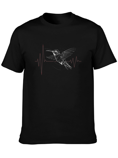 Hummingbird Heartbeat Graphic T-Shirt