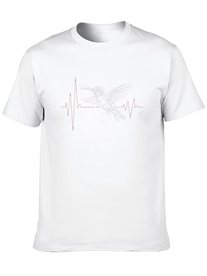 Hummingbird Heartbeat Graphic T-Shirt