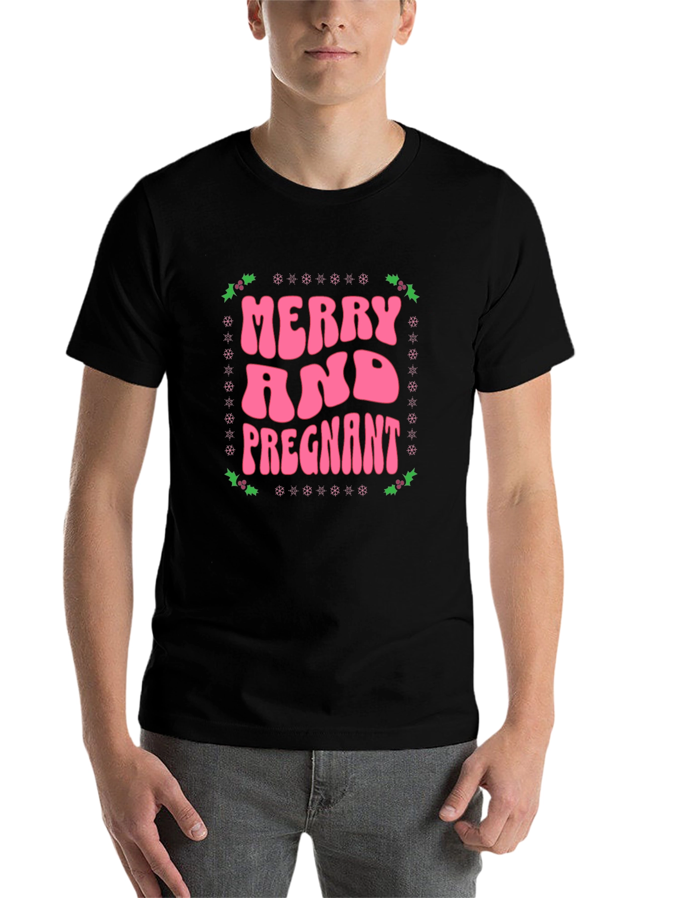 Merry and Pregnant Graphic Tee