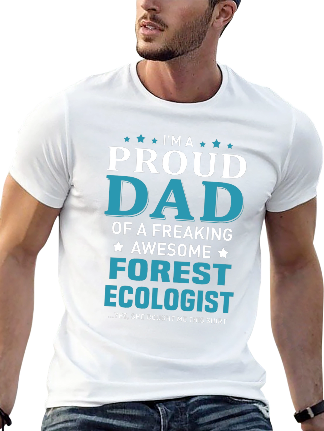 Proud Dad Forest Ecologist Graphic T-Shirt