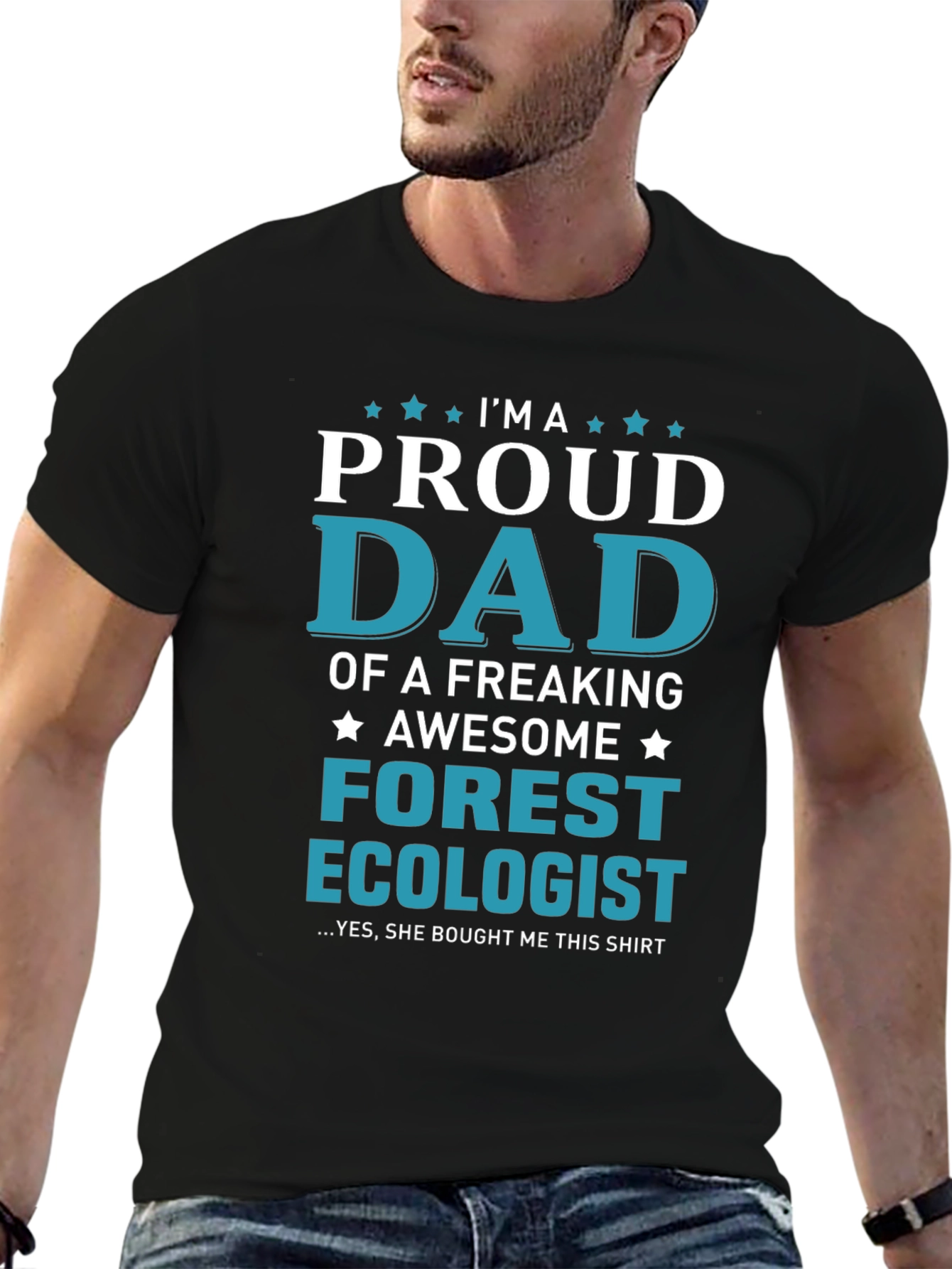 Proud Dad Forest Ecologist Graphic T-Shirt