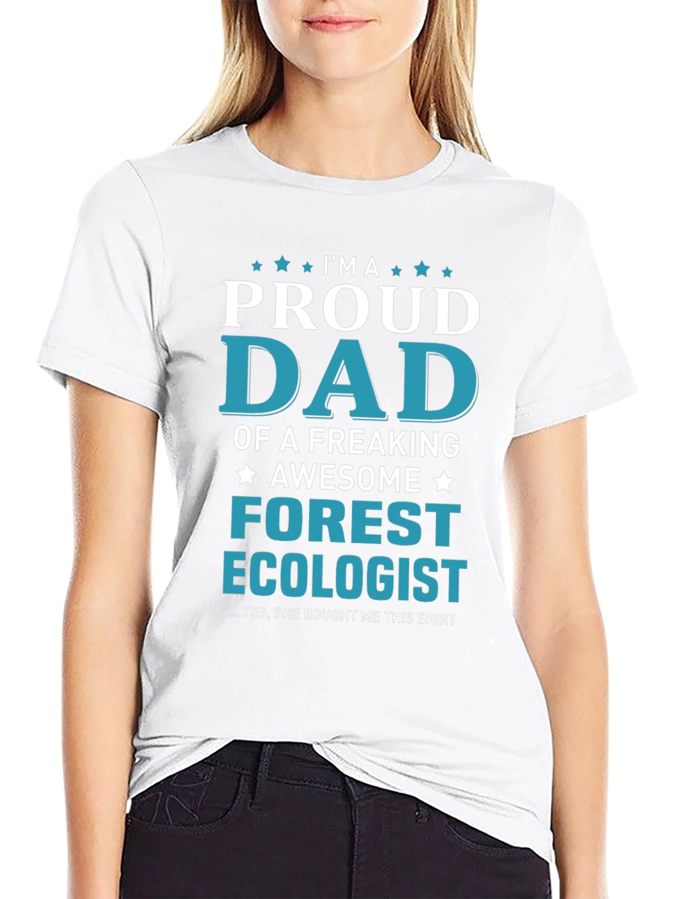 Proud Dad Forest Ecologist Graphic T-Shirt