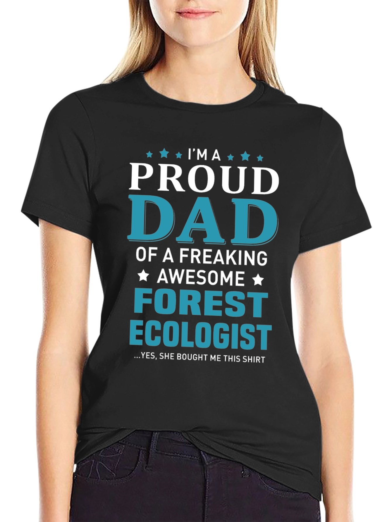 Proud Dad Forest Ecologist Graphic T-Shirt