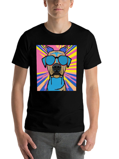 Cool Dog Graphic Tee - Stylish Canine Design
