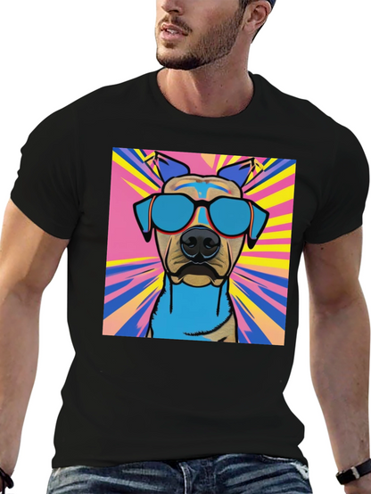 Cool Dog Graphic Tee - Stylish Canine Design