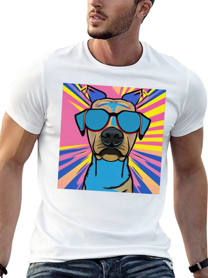 Cool Dog Graphic Tee - Stylish Canine Design