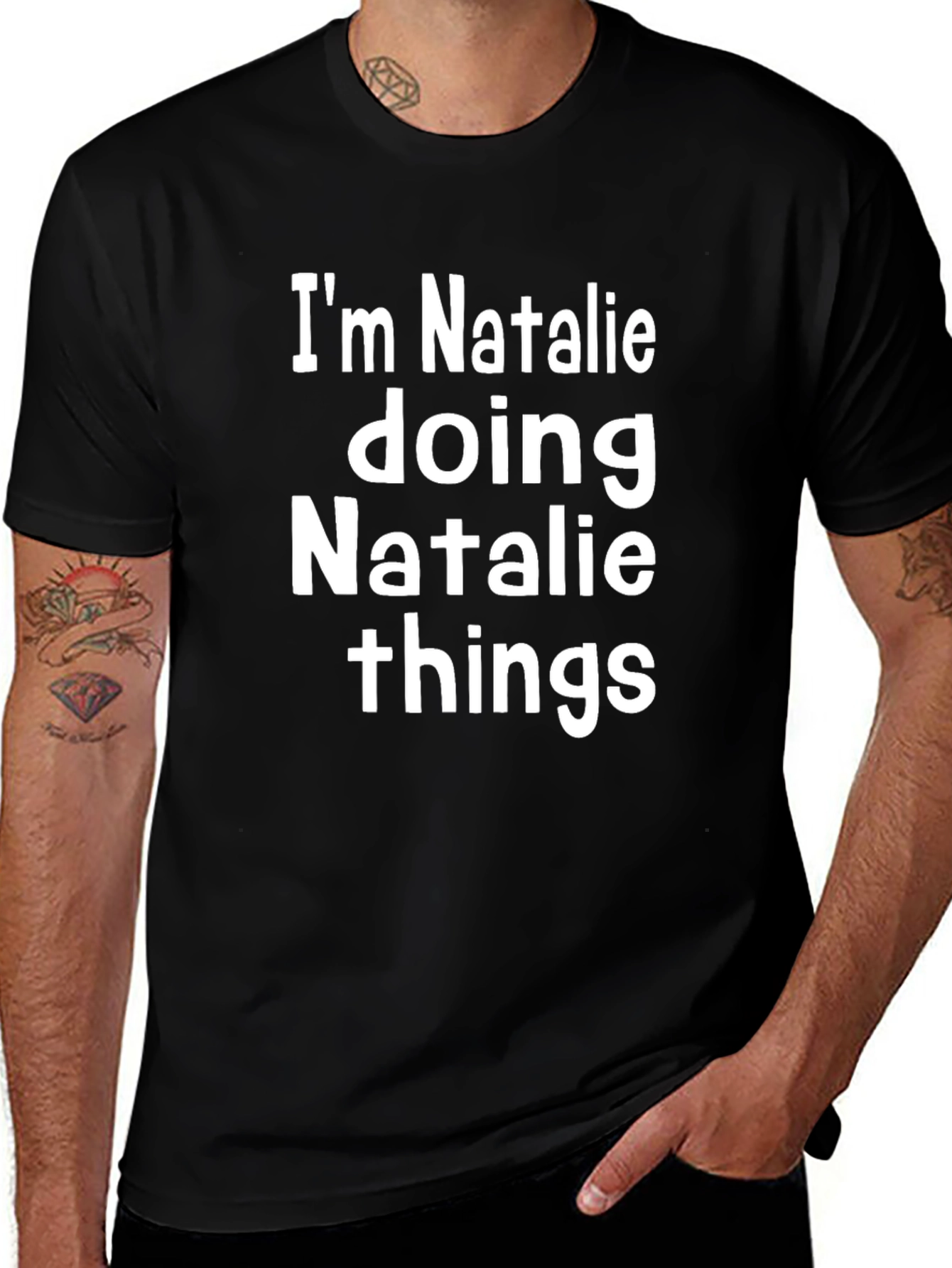 Im Natalie Doing Natalie Things Black T-Shirt