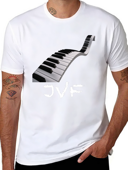 Piano Keys Graphic Tee - JVF Music Shirt