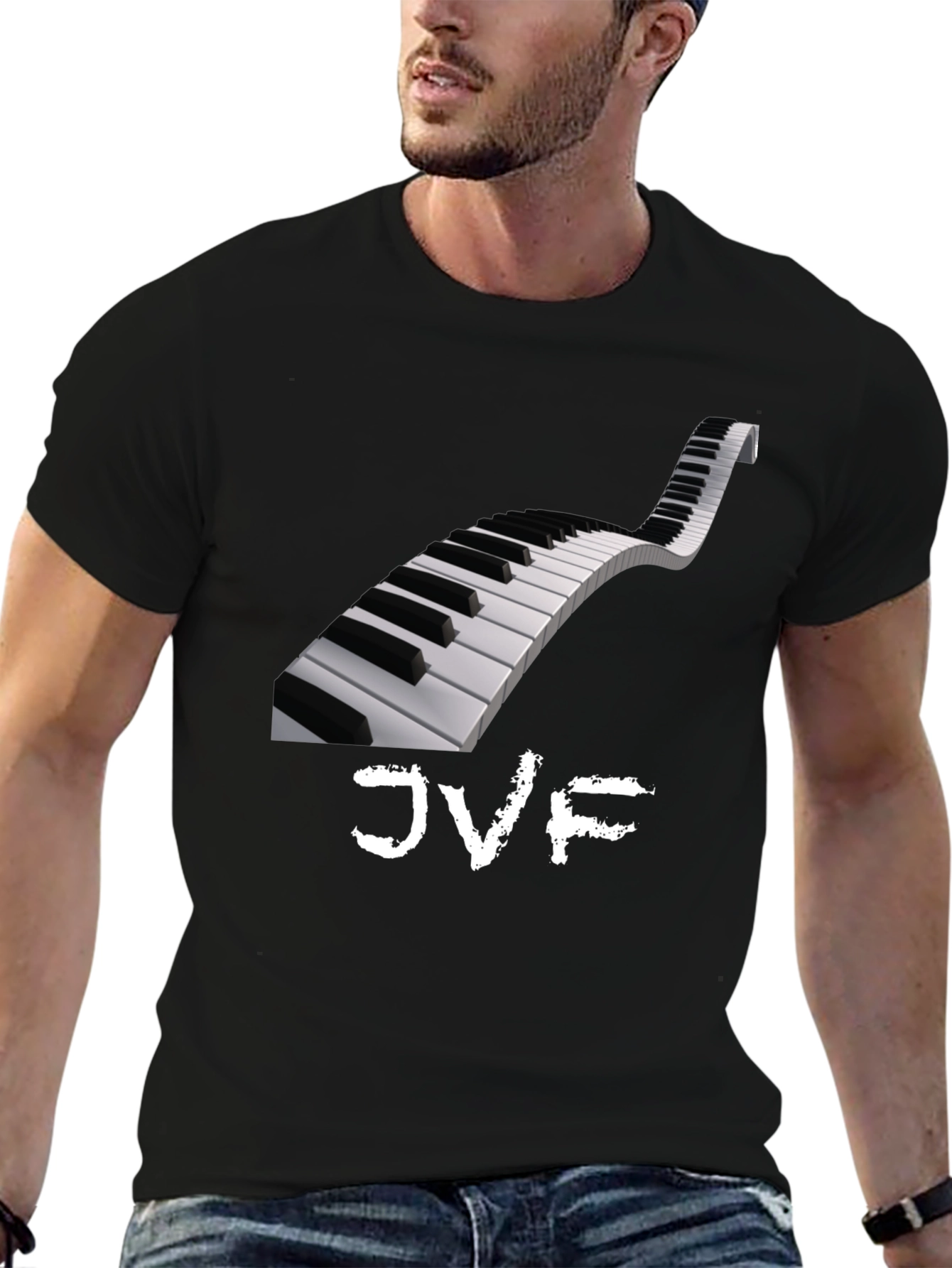 Piano Keys Graphic Tee - JVF Music Shirt
