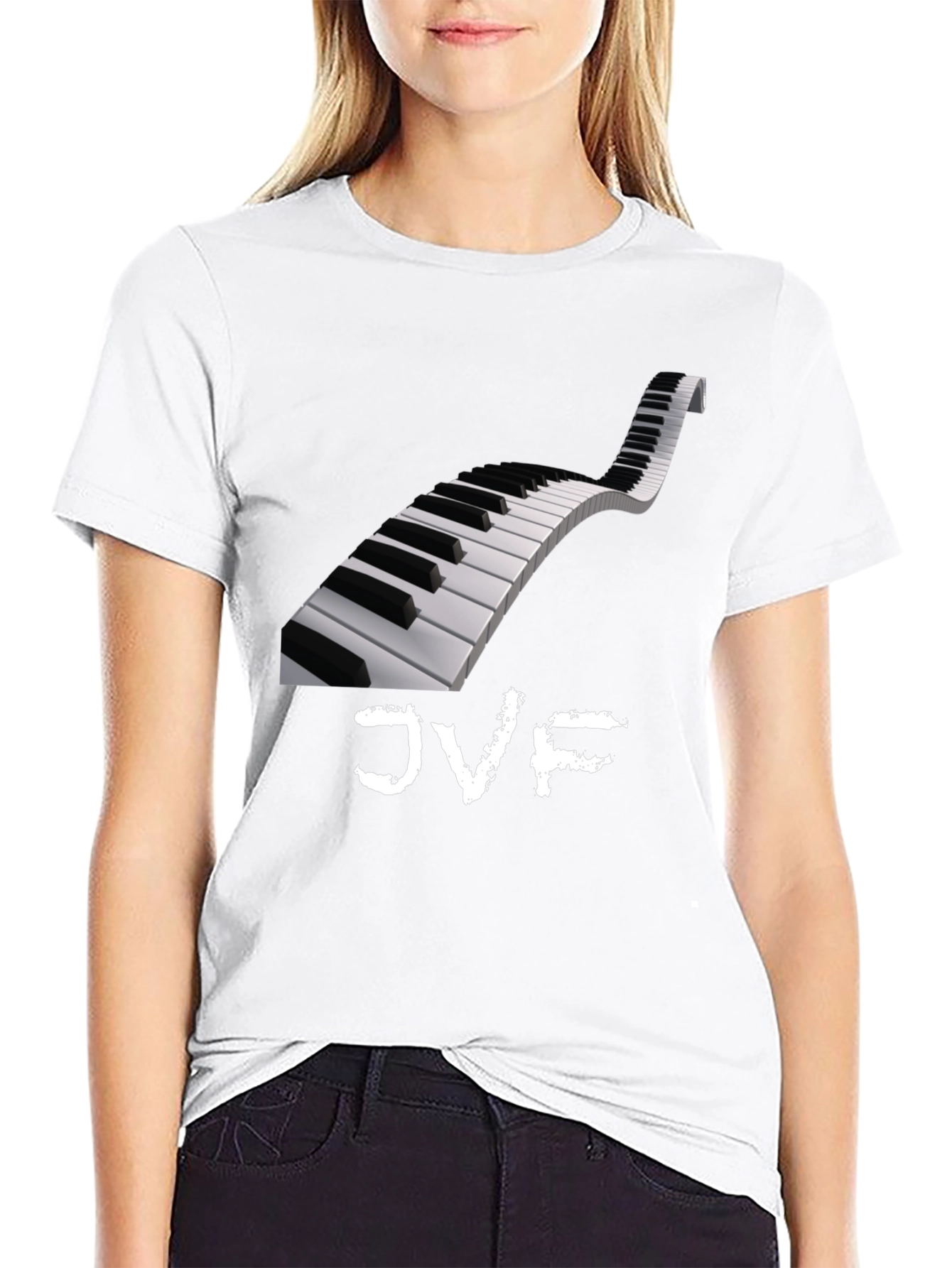 Piano Keys Graphic Tee - JVF Music Shirt