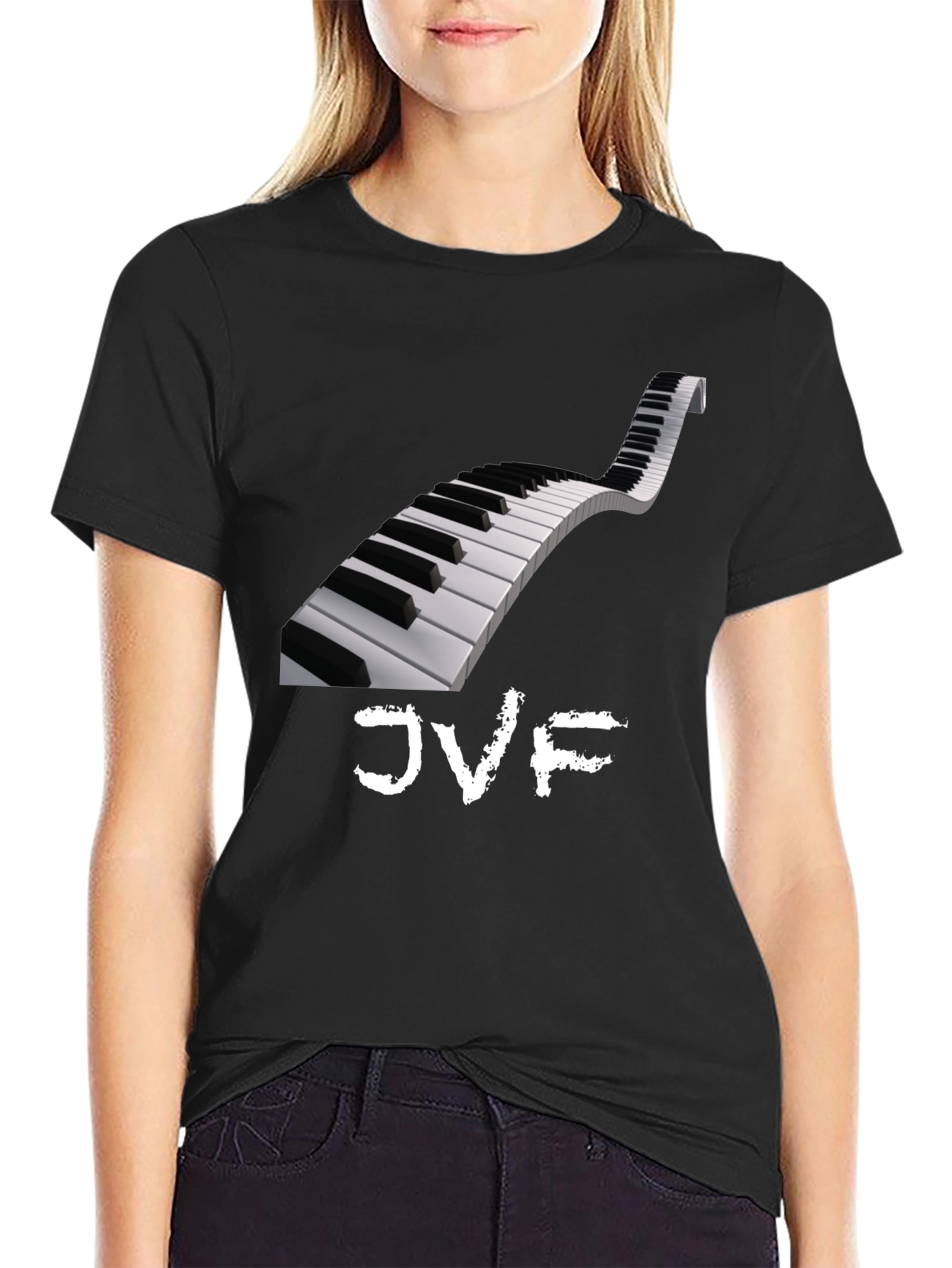 Piano Keys Graphic Tee - JVF Music Shirt