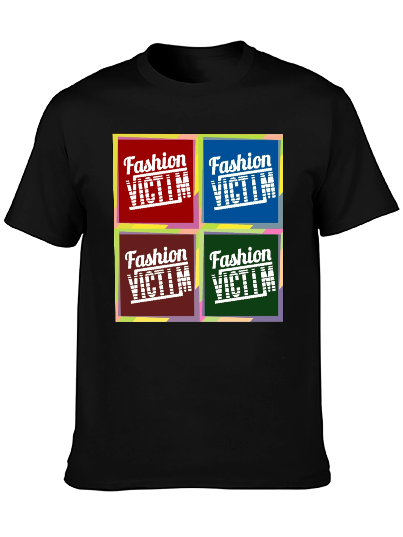 Fashion Victim Graphic Tee - Pop Art Design