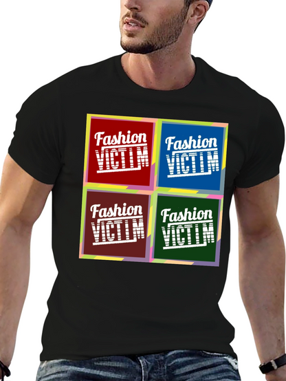 Fashion Victim Graphic Tee - Pop Art Design