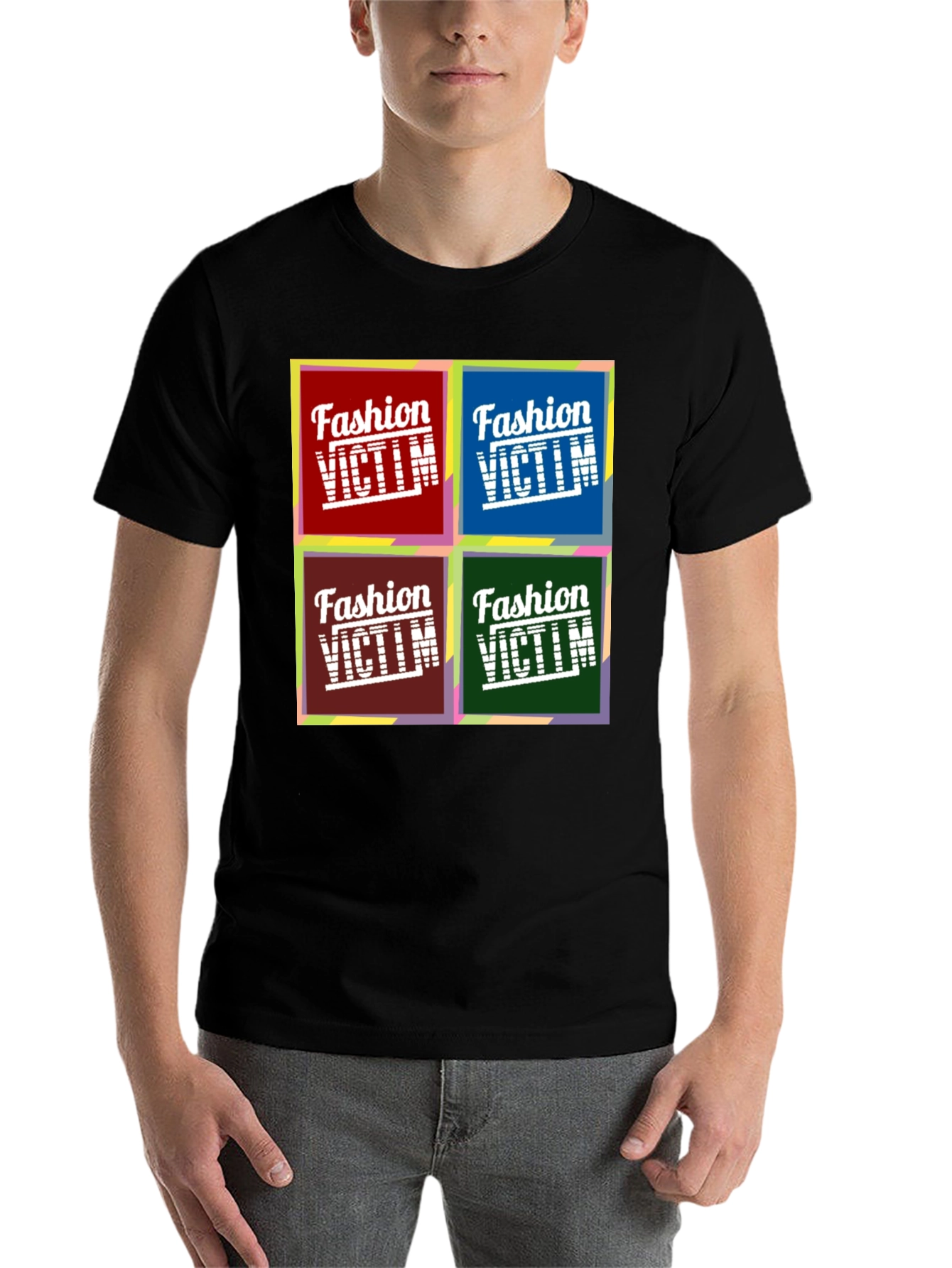 Fashion Victim Graphic Tee - Pop Art Design