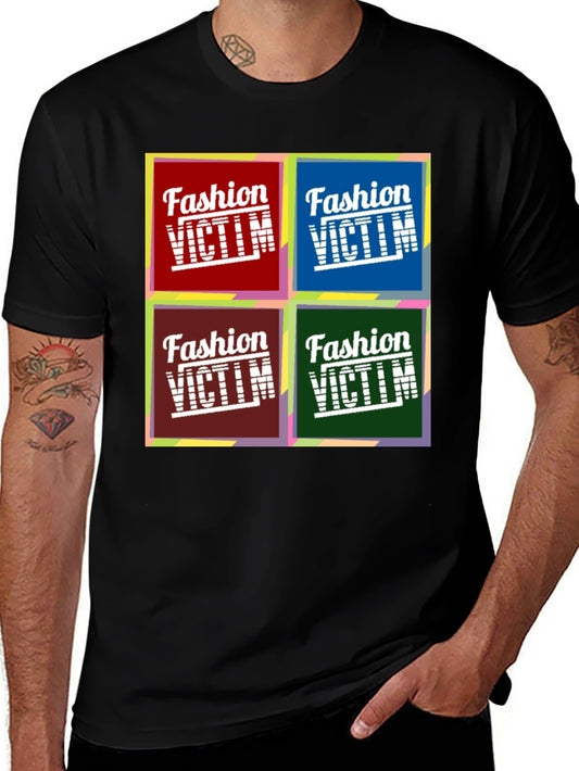 Fashion Victim Graphic Tee - Pop Art Design