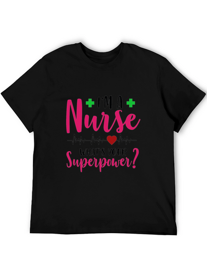 Nurse Superpower Graphic T-Shirt