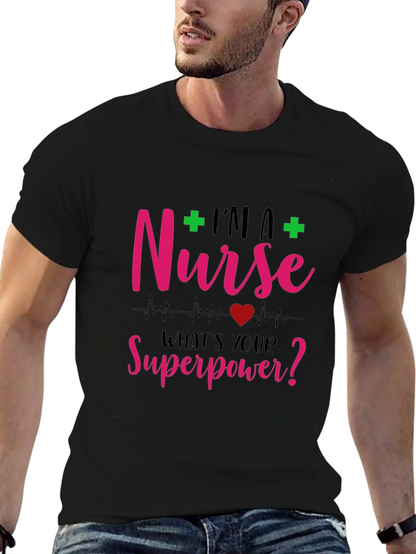 Nurse Superpower Graphic T-Shirt