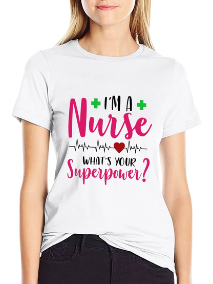 Nurse Superpower Graphic T-Shirt