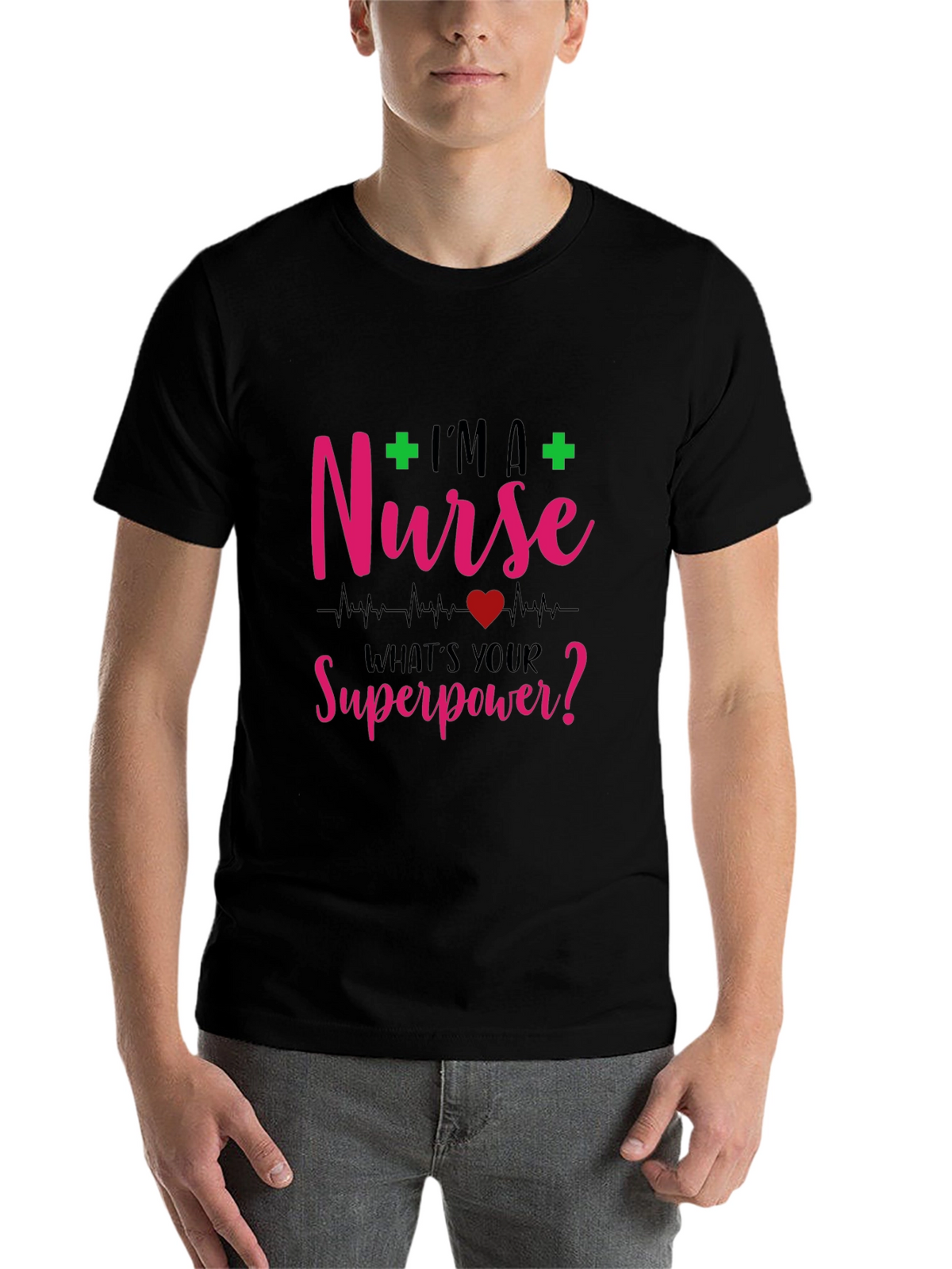 Nurse Superpower Graphic T-Shirt