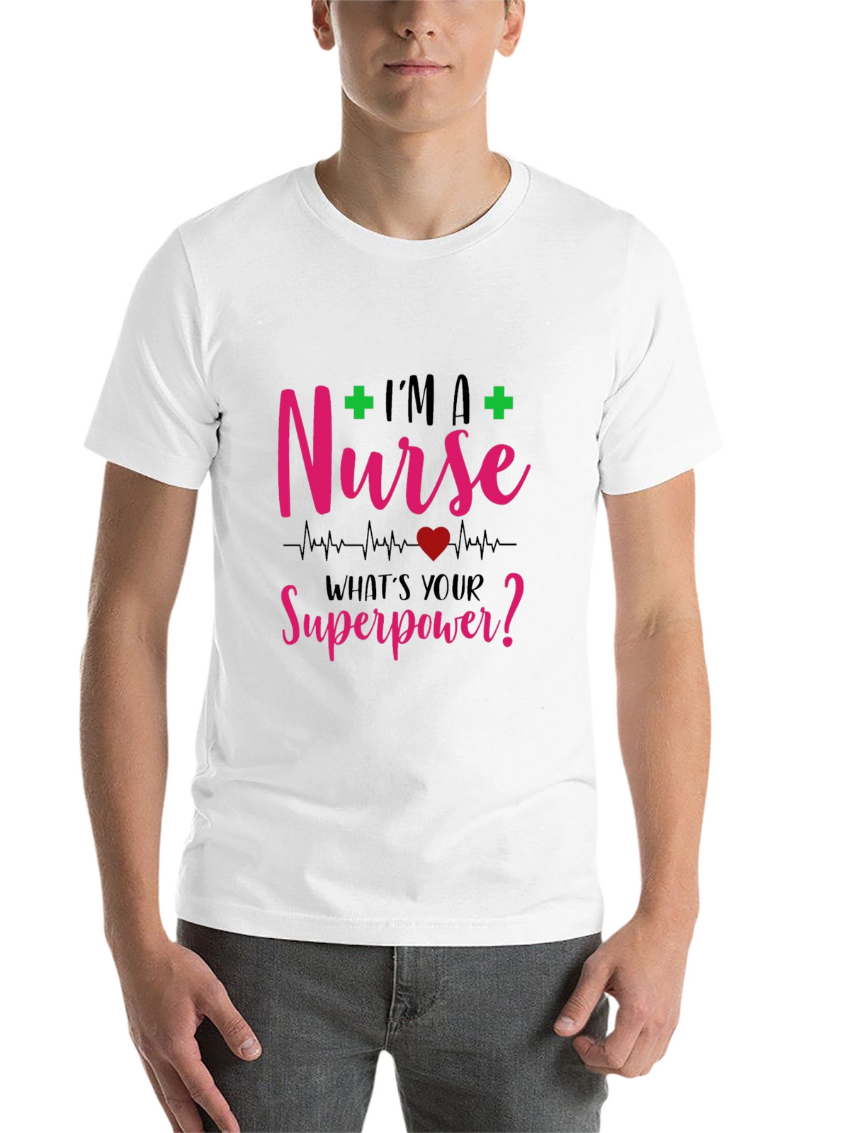 Nurse Superpower Graphic T-Shirt