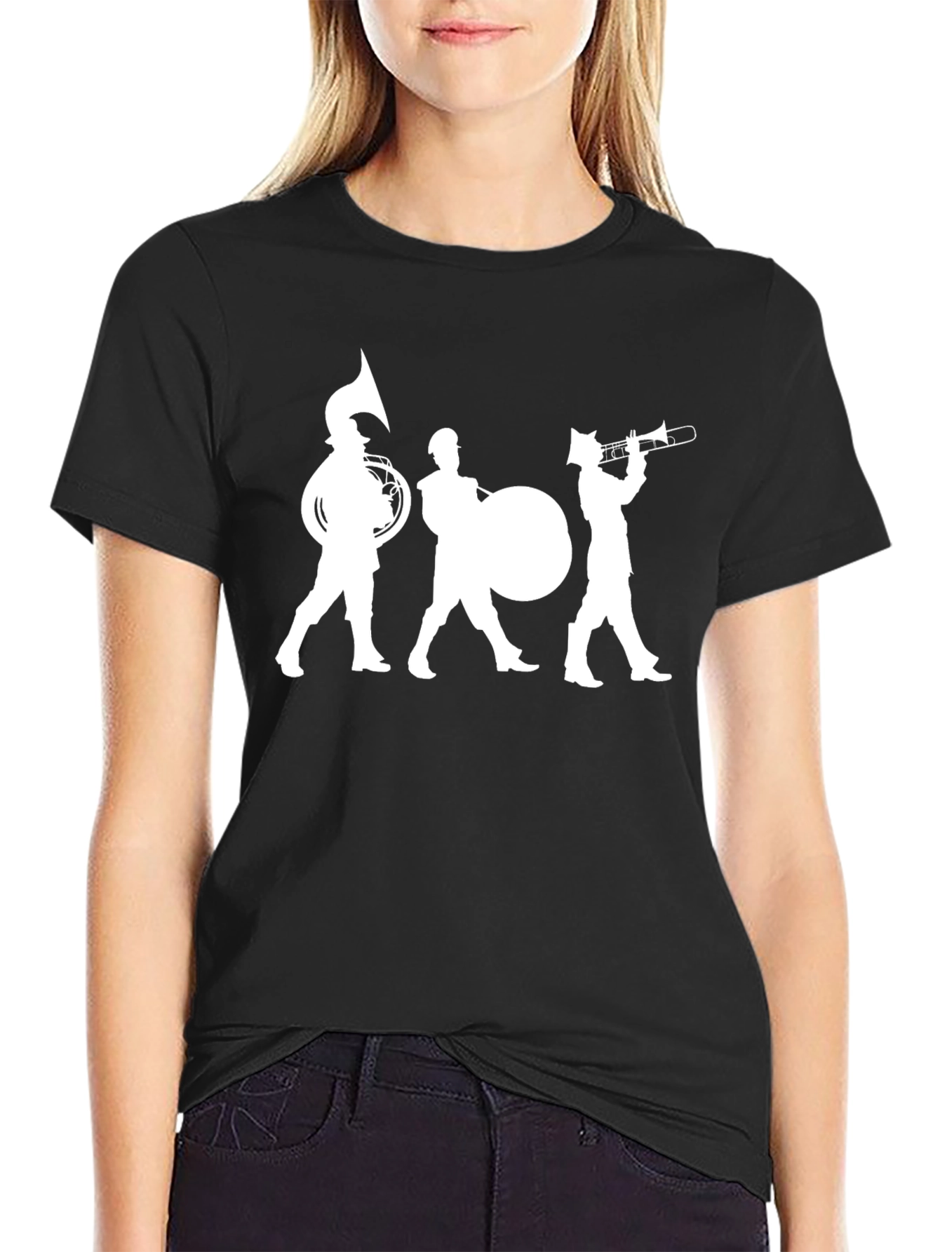 Marching Band Graphic Tee - Black