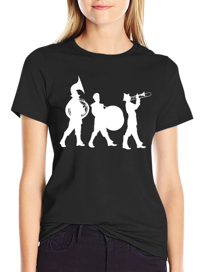 Marching Band Graphic Tee - Black