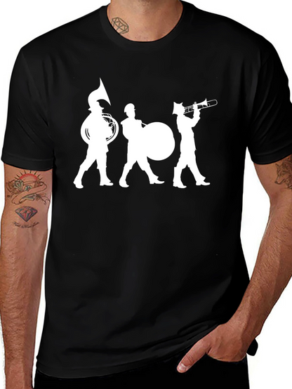Marching Band Graphic Tee - Black