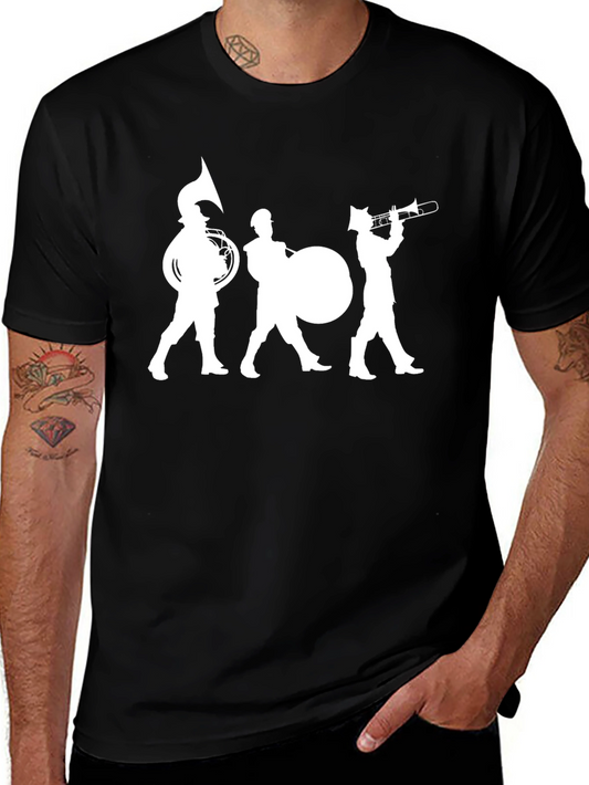 Marching Band Graphic Tee - Black