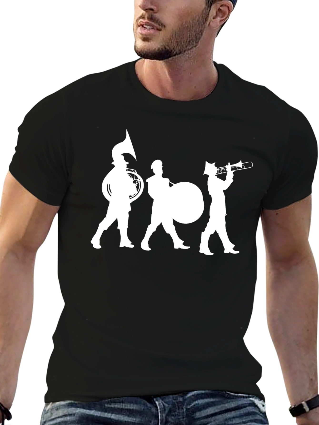 Marching Band Graphic Tee - Black