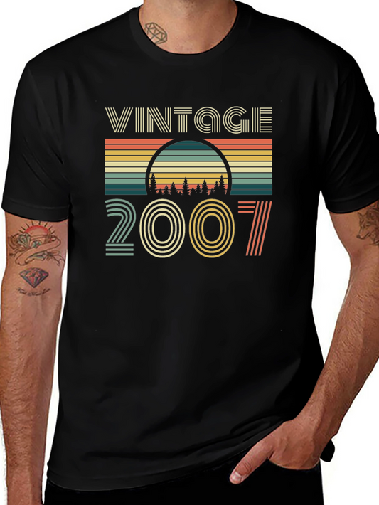 Vintage 2007 Retro Style Graphic T-Shirt