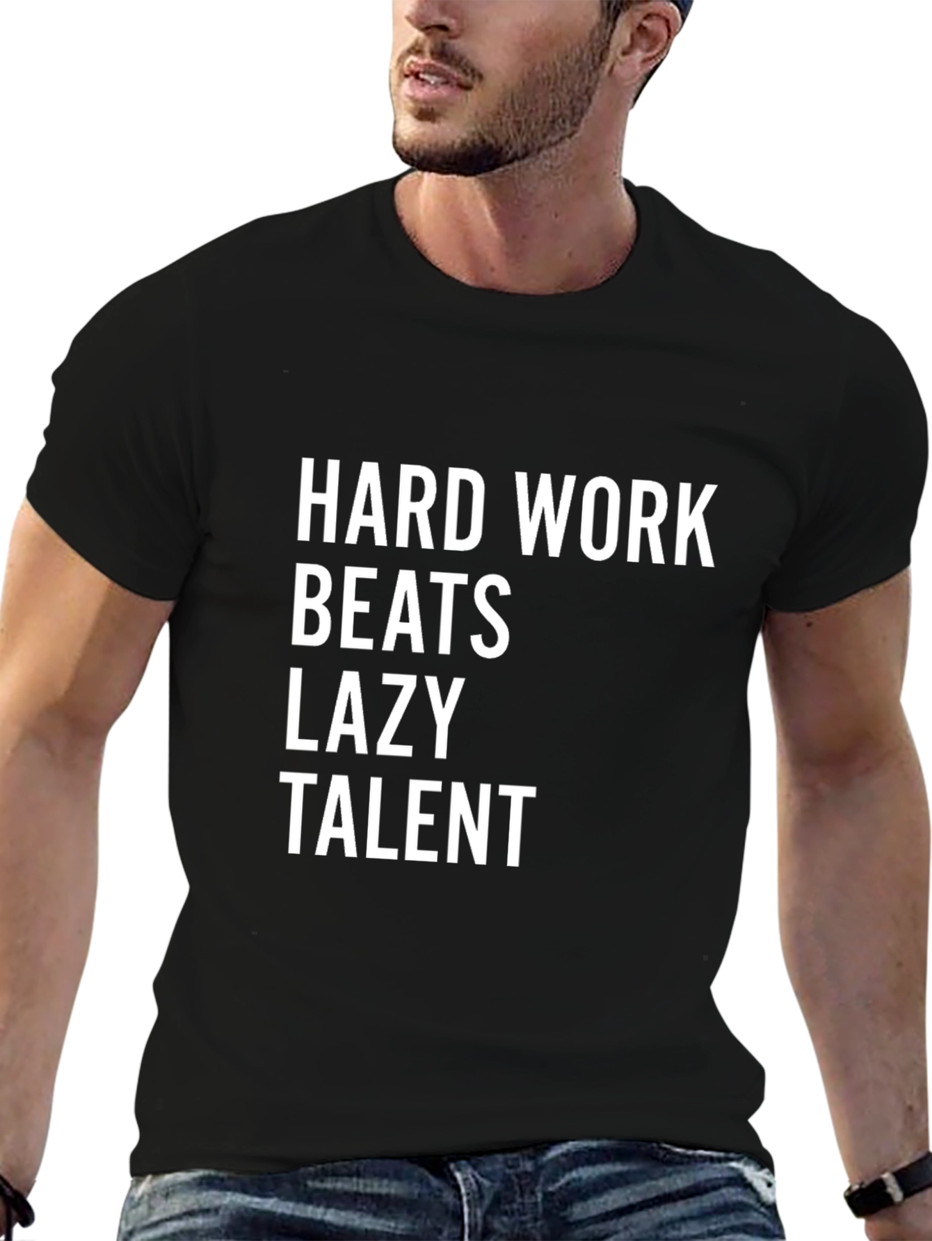 Hard Work Beats Lazy Talent Graphic Tee